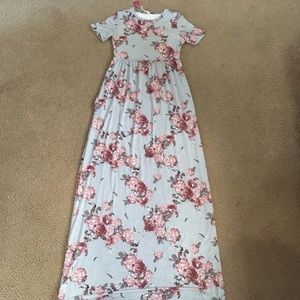 NEVER Worn Pinkblush Floral Maternity Maxi Dress S